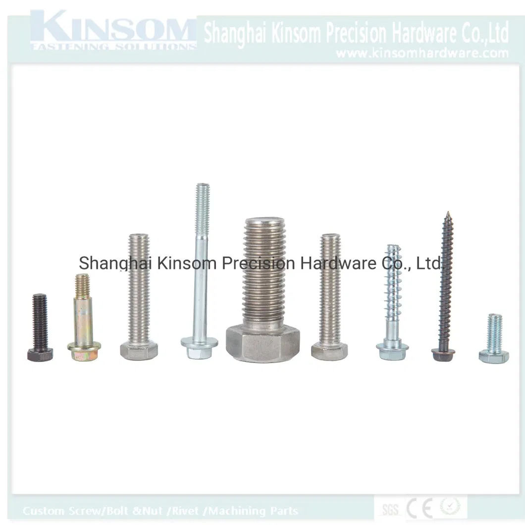 Square Head Flange Pins Without Thread Bolt Copper Coating Solid Rivet Fastener